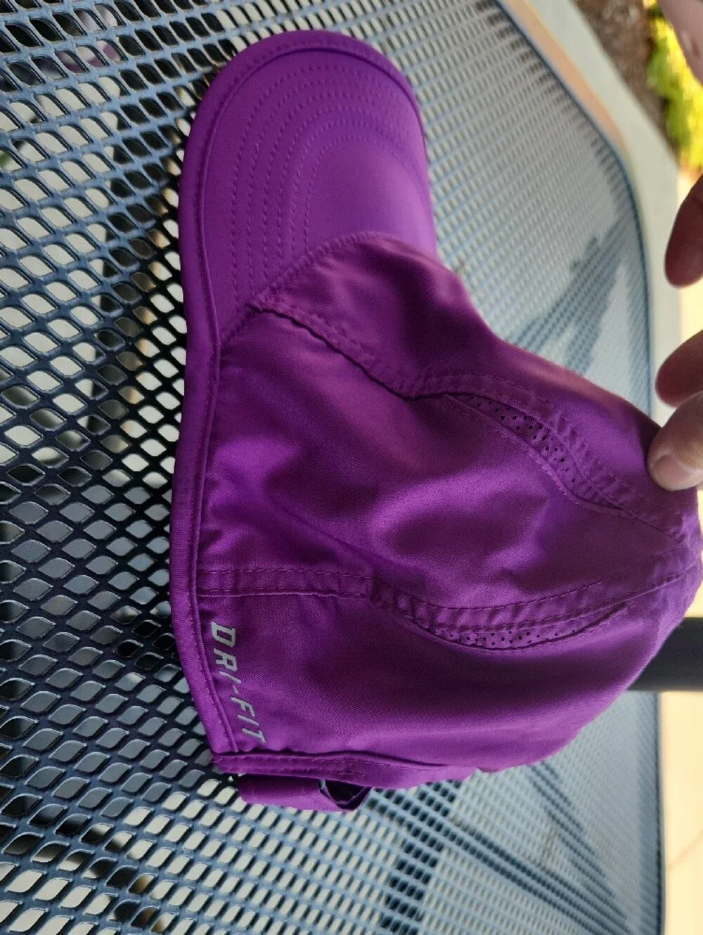 Nike Bright Purple Running Cap with White Swoosh